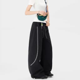New Spring Autumn Windproof Water-Repellent Wide-Leg Slim Scimitar Pants For Men Women Quick-Drying Workwear Hiking Pants