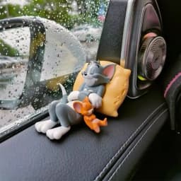 Tom Jerry Desk Shelf Ornament Car Dashboard Ornament Decoration Figurine Cute Sleeping Pose Home Decor Gift
