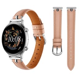 luxury Leather loop for Samsung Galaxy watch 6/5/pro/4/classic 43mm 47mm 20mm band Genuine Design bracelet Huawei Gt 2-2e strap