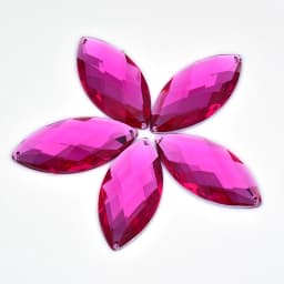 JUNAO 30*62mm Sew On Large Crystal AB Rhinestone Sewing Horse Eye Acrylic Stones Appliques Flat Back Strass Diamond