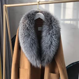 100% Natural Real Fox Fur Collar For Women And Men's Coat Jacket Fur Collar Extra Large Size Neck Warmer Fur Scarf Shawls