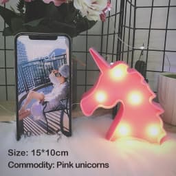 Cartoon Night Lights Unicorn/Flamingo/Cactus/Pineapple/Cloud/Star/Shell LED Table Lamp For Children's Bedroom Party Decoration