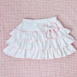 Summer Wave Point Printing Kawaii Mini Skirts Womens Cake Jupe High Waist Bow Skirt Y2k Aesthetic Sweet Ruffled Gothic Faldas