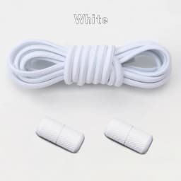 1Pair Round Elastic Laces No Tie Shoelaces Metal Capsule Buckle Shoelace Without Ties Sneakers Basketball Laces Shoe Accessories