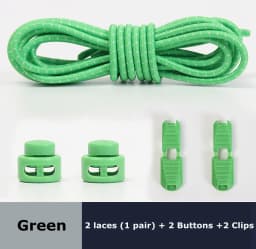 1Pair Colored Dots Round Shoelaces Elastic Plastic Lock Hiking Sports No Tie Shoelace Adult Children Shoe Accessories Lazy Lace