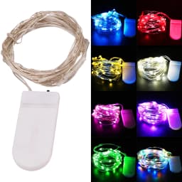1m 2m 4m LED String Light Waterproof Led Copper Wire Fairy Lights Battery Powered DIY Wedding Party Christmas Decoration Garland