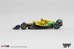 MINI GT 1:64 MCL38 #4 L.Norris / #81 O.Piastri 2024 Hyundai RN22e RX-7 VeilSide DBS ZR1 Diecast Model Car