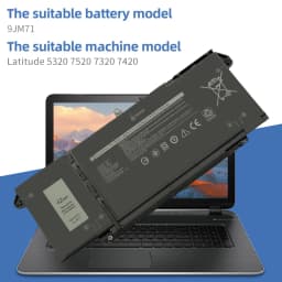 SUOZHAN 9JM71 Laptop Battery For Dell Latitude 14 7320 7420 7520 13 5320 Series Replace Parts HDGJ8 MHR4G 7FMXV TN2GY 4M1JN