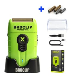 Professional Floating High Speed Foil Shaver Hair Beard Trimming Set Electric Trimmer for Man with Base BRDCLIP