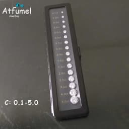 Diamond Zirconia Size Reference Contrast Carat Weight Diameter Special Cut Scale Master Teaching Tool Gemstone Contrast Tool