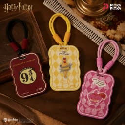 Pinky Harry Potter Card Holder Bag Charm Bus Card Protector for Commuting Outing Gifting for Fans Students&Office Workers