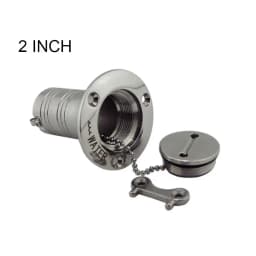 Marine Boat Hardware Deck Filler 38/50mm 316 Stainless Steel Key Cap Filler Water Waste Diesel Gas Fuel Deck Filler 1.5" and 2"