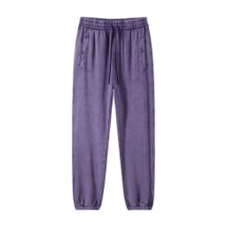 ZODF Retro Autumn Winter Men Batik Washed Cotton Sweatpants Unisex Loose Heavy Weight 420gsm Solid Joggers Pants HY0666