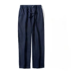 Solid Color Linen Pants Men's Loose Cotton Linen Casual 9 Points Pants Spring Summer Home Straight Soft Comfortable Trousers