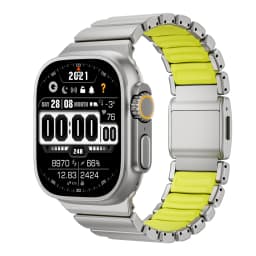 Silicone Magnetic Strap for Apple Watch Ultra 4/3/2 49mm Series 12/11/10 46mm Titanium Metal Band Iwatch 9 8 7 45mm SE3 44mm