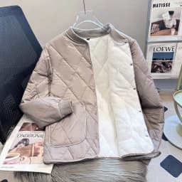 Men's Thickened Fleece Lined Stand Collar Cotton Jacket Inner Wear Short Coat Warm Youth Style School Uniform Essential