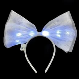 Big Bow Glow Headband LED Light Hairband LED Headpiece Light Up Wreath Headdress Glow Party Hair Accessories Glow in The Dark