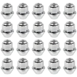 20Pcs Wheel Nuts For Ford Wheels M12x1.5 19mm Hex Wheel Nuts 60 Degree Taper Carbon Steel Plated Nuts Replacement OEM 1678260