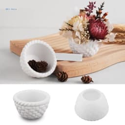 Silicone Succulent Planter Mold Holder Mold Flower Basket Base Molds Suitable for Candle Holder