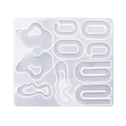 3D Irregular Earring Silicone Molds Epoxy Resin Mold DIY Resin Pendant Jewelry Keychain Crafts Making Tool Non-stick