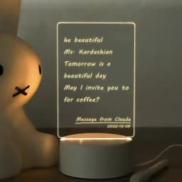 Acrylic Led Lights Message Board Night Light Lamp baby Transparent 3D Writing Board Night Lights For Bedroom Desk