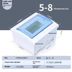 DONGYI Home Electrical Adjustable HT Series Distribution Box PC Plastic Indoor Dust-proof Distribution Box 9-12Way