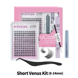 uCoolMe Venus Natural Cluster Lashes DIY False Eyelash Extensions Naturally Born Lash Look Long-lasting Waterproof Makeup Tools