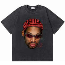 Washed Vintage The Worm Dennis Rodman I'm Back T-shirt Men Women Fashion Hip Hop Oversized T Shirts Male Rock Retro Streetwear