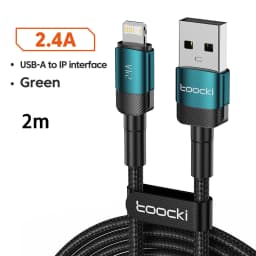 Toocki USB Cable for iPhone 14 13 12 Pro Max X XR 8 Plus iPad Fast Charging Charger Aluminum iP Cable iPhone Series Data Cord