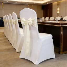 Wedding Decoration Chair Satin Sash Bow Tie Self-Tie 10 Pieces Per Lot Plain Solid Colour Birthday Party Festival Hotel Holiday