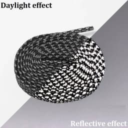 1Pair ​3M Flat Reflective Shoelaces for Sneakers Glow at Night Be Applicable Sport Running AF1/AJ Luminous Shoe Lace Shoestring