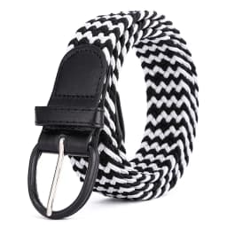 Women's Elastic and Elastic Woven Belt in One Outfit, Casual and Versatile Denim Belt for Men and Women