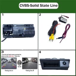 HD Reversing Camera for Audi Q3 MQB 2013 2014 2015 2016 2017 2018 2019 /Night Vision Backup Rear Camera/Car Handle Camera