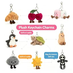 Fun Pendant Series Plush Toy Bag Keychain Doll Plushie Anime Plush