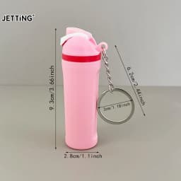 1 Pcs Fashionable Mini Water Bottle Style Keychain Can Hold Small Ornaments Lipstick Etc A Perfect Gift For Travel Daily Wear