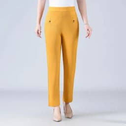 Candy Color Korean Stretch Pants Slim High Waist Straight Pants Women Trouser Patchwork Pocket Casual Thin Classic Pantalones