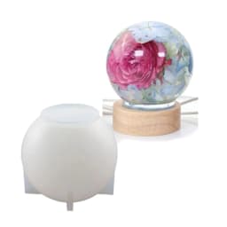 Silicone Crystal Ball Mold Round Ball Mould DIY Crafts Ornaments Decor for Epoxy Resin Jewelry Making Tools Soap R3MC