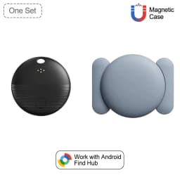 Android AirTag with Magnetic Case Locator Car Item Finder Car Bike Motorcycle Anti-lost Mini Gps Tracker with Protective Cover