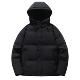 Men's Thick Warm Windproof Cotton Jacket European Size Outdoor Winter New Style Warmth Comfortable Fit for Cold Weather