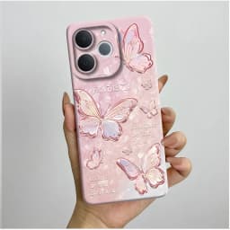 For Realme Note 70T Phone Case Aesthetic Butterfly Flower Anti Drop Protection Covers For Realme Note 70 T Note70T Bumper Casing