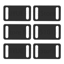 20Pcs Personalized Pet Dog ID Tag Square Plate Mirror Stainless Steel Ornament Customized Engraving Metal Anti-lost Nameplate Co