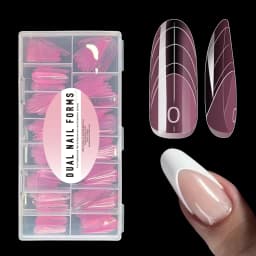 150pcs French Line Nail Form Insert Capsule Ongle Reverse Popits Dual Top Form Extended Nail Dual Form Tips for Salon