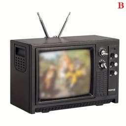 DollHouse Mini Retro TV Toy Ornaments Miniature Simulation Furniture for Living Room Decoration