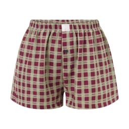 hirigin Women Y2k Gingham Boxer Shorts Stripes Button Elastic Waist Boxers Cute Mini Bloomers Plaid Loose Fit Boy Shorts