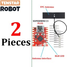 TENSTAR ESP32-C3 Supermini Plus Development Board WiFi Bluetooth ESP32 C3 Super mini V2.0 Red Board