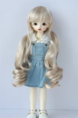 JD337 1/8 1/6 1/4 1/3 Long Pony Braids synthetic mohair BJD wigs OB11 YOSD MSD SD DOD Blythes Doll accessories