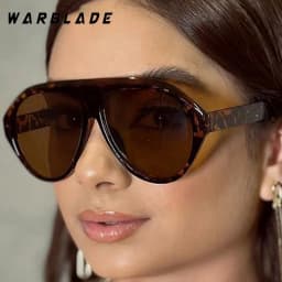 Trend Oversized Frame Pilot Luxury Designer Women's Sunglasses Retro Design Men Sunglass Punk Outdoor Travel Drive Shades UV400