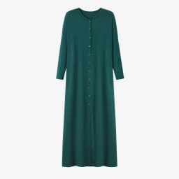 AS SS26 summer loose style button dress comfortable ribbing fabric dress o-neck lady clothes