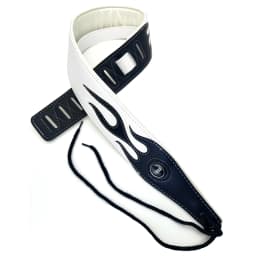 YUEKO Lightning Pattern/Flame Guitar Strap Adjustable Length Strap for Acoustic/ Electric Guitar/Bass Available in Multicolor