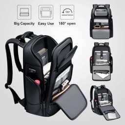 Fenruien Waterproof Backpacks USB Charging School Bag Anti-theft Men Backpack Fit 15.6 Inch Laptop Travel Backpack High Capacity